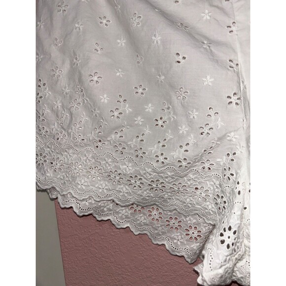 Doen Arbre Women’s Cotton Eyelet Shorts size 10 No size Tag Retro Boho Coquette - Picture 6 of 9
